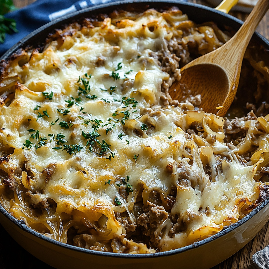 French Onion Beef Casserole