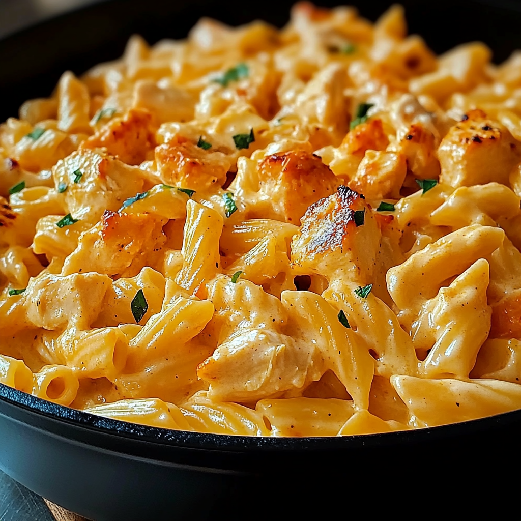Creamy Buffalo Ranch Chicken Pasta Fiesta