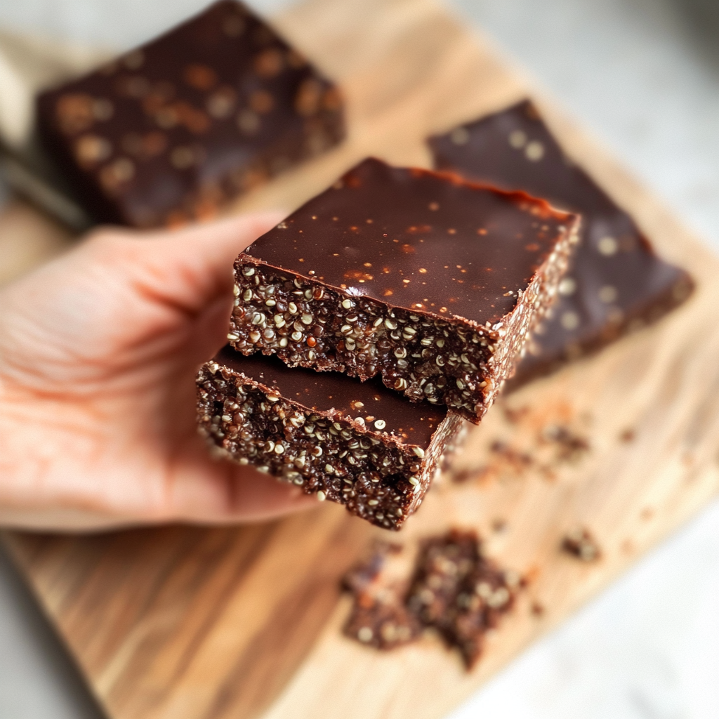 Chocolate Quinoa Crunch Bars