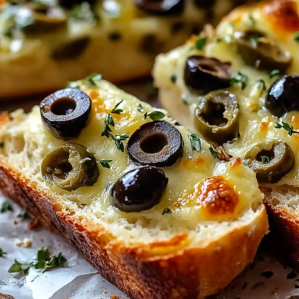 Easy Olive Cheese Bread Recipe (25-Minutes)