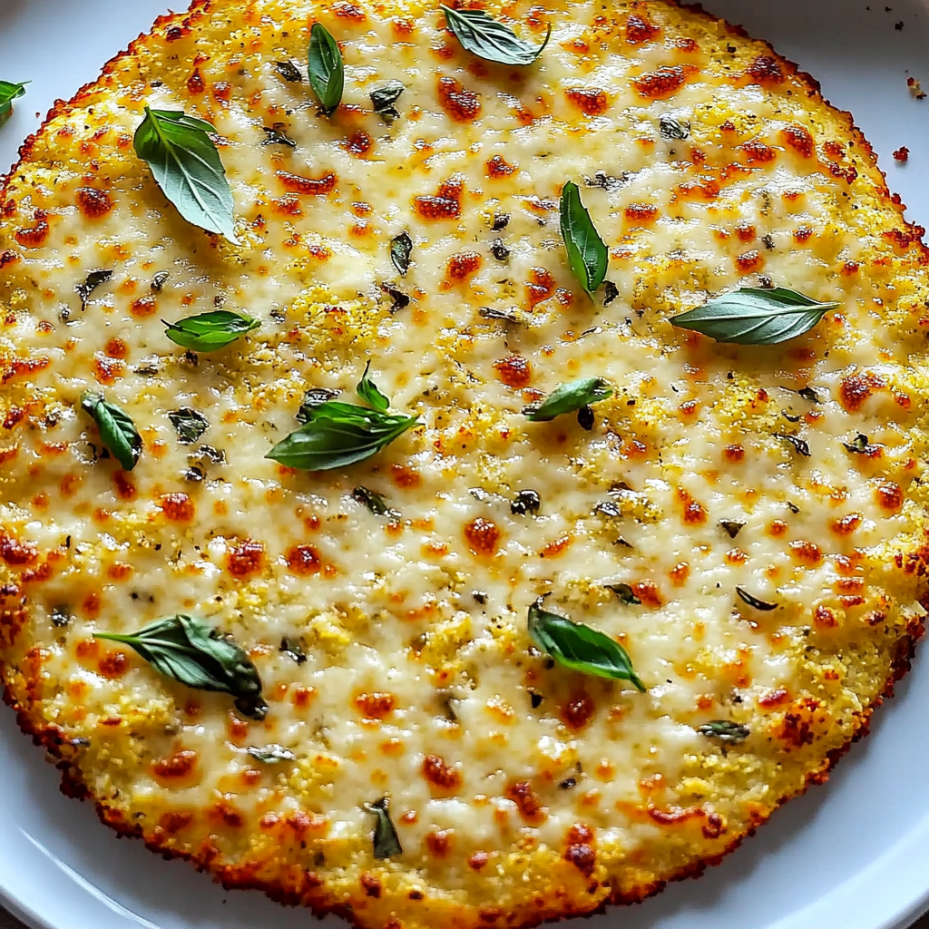 Crispy Cauliflower Pizza Crust (Easy & Low-Carb)