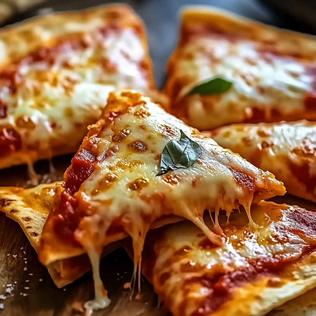 Crispy-Cheesy Tortilla Pizza Pockets