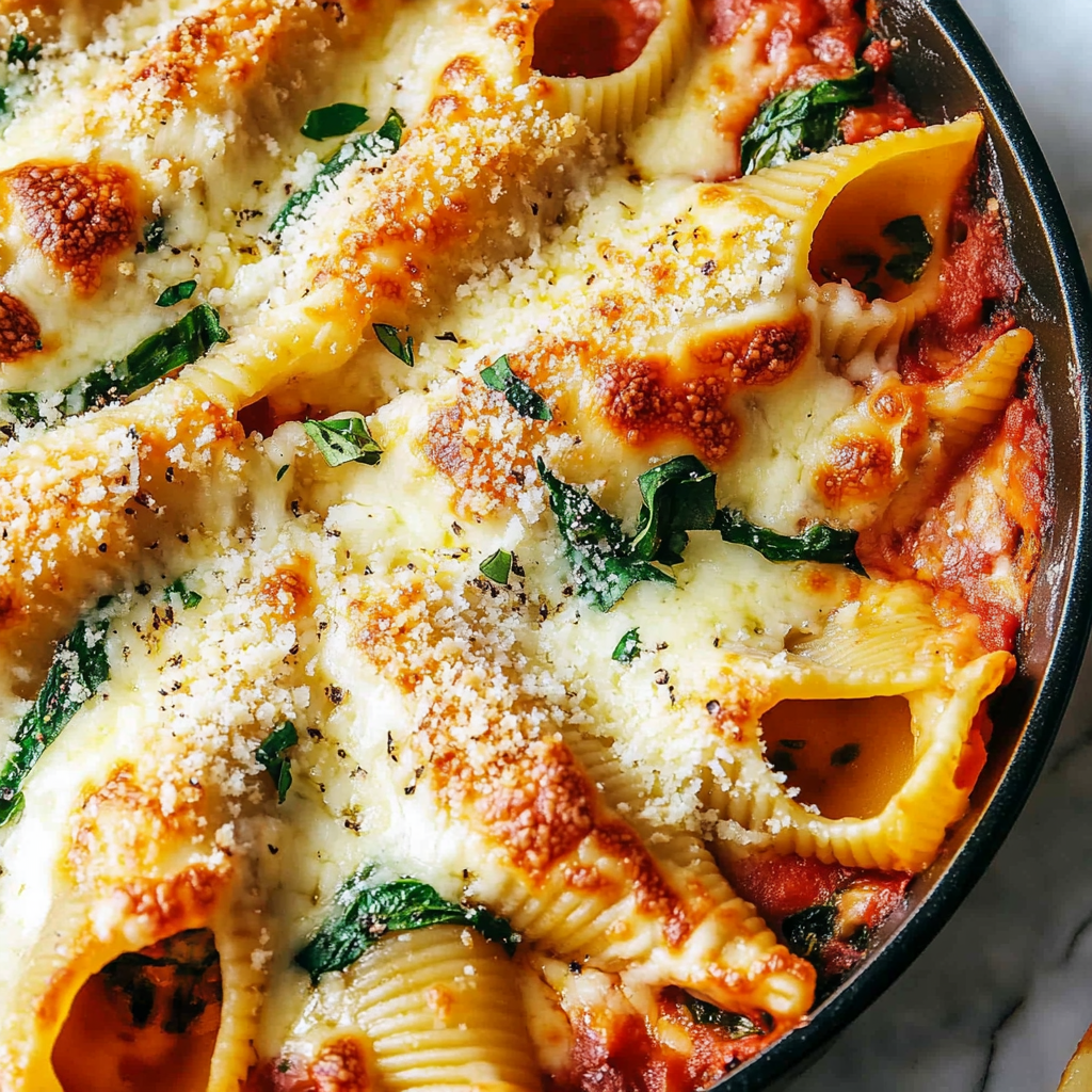 Easy and Healthy Vegetarian Stuffed Pasta Shells