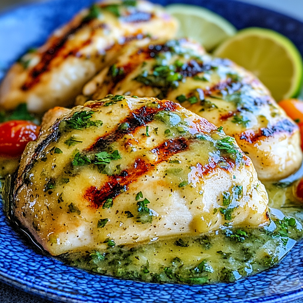 Grilled Salsa Verde Pepper Jack Chicken