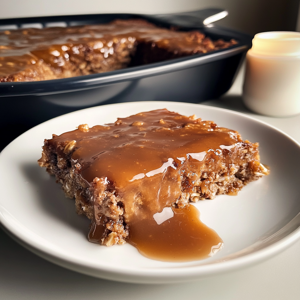 Sticky Toffee Baked Oats