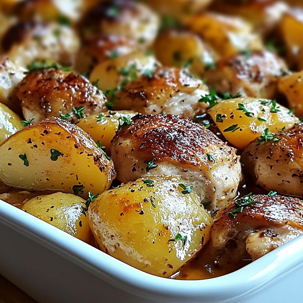 CHICKEN AND POTATO BAKE