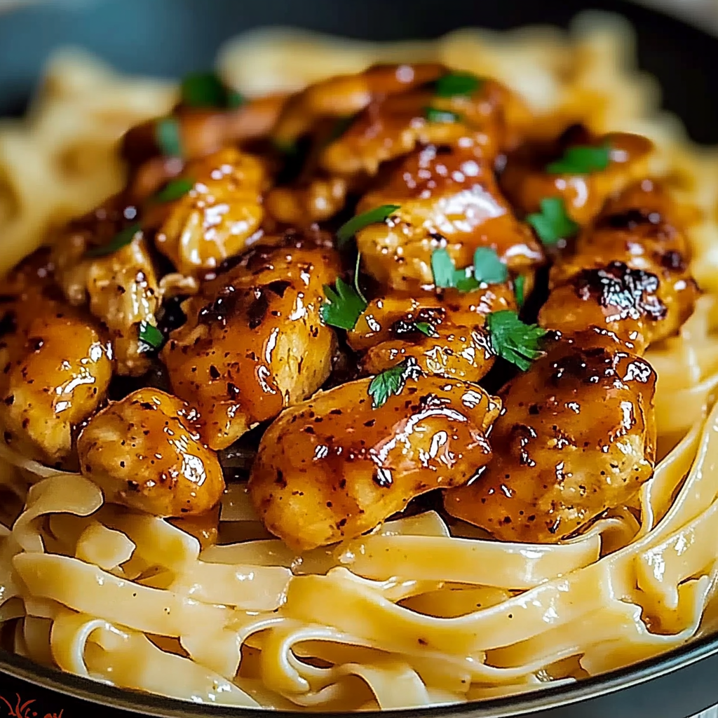 Spicy Cajun Honey Butter Chicken & Pasta