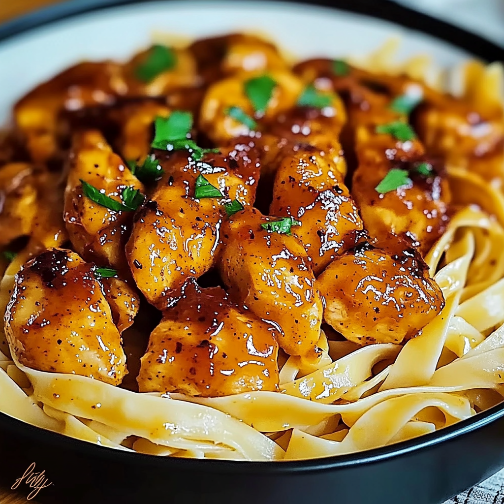 Spicy Cajun Honey Butter Chicken & Pasta