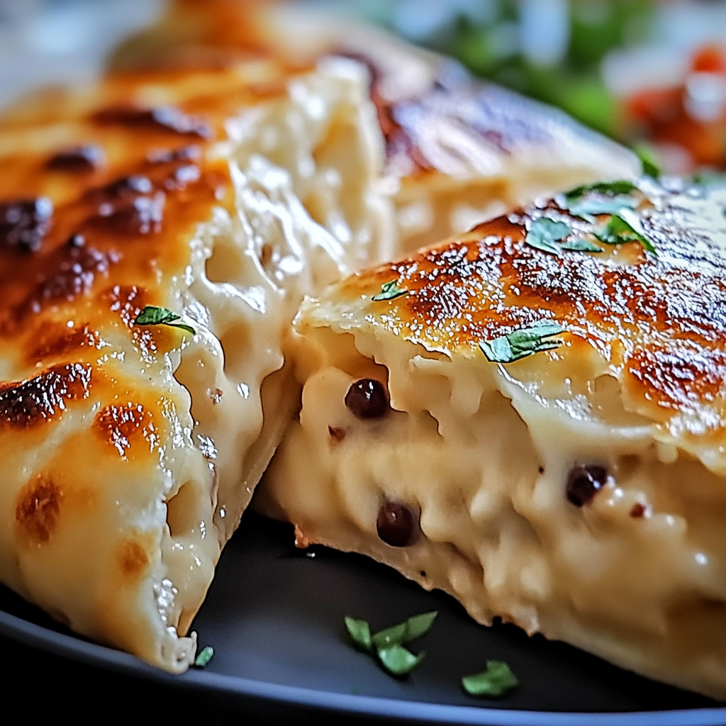 CHICKEN ALFREDO AIR FRYER CALZONES