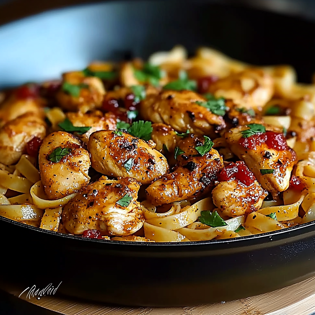 Spicy Cajun Chicken and Linguine in One-Pan Wonder