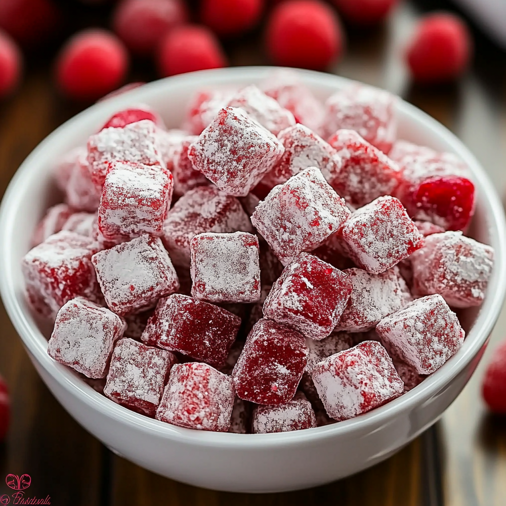 Cherry Cheesecake Puppy Chow