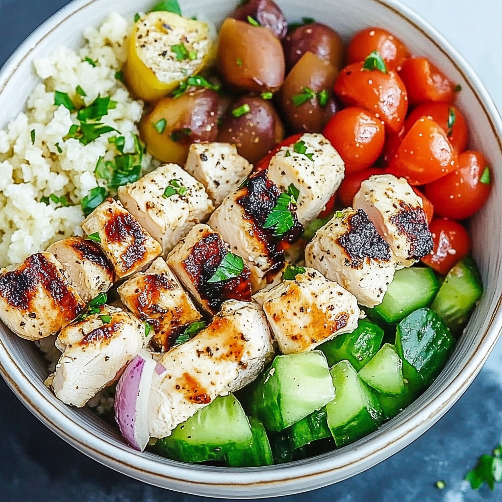 Easy Healthy Greek Chicken Bowls