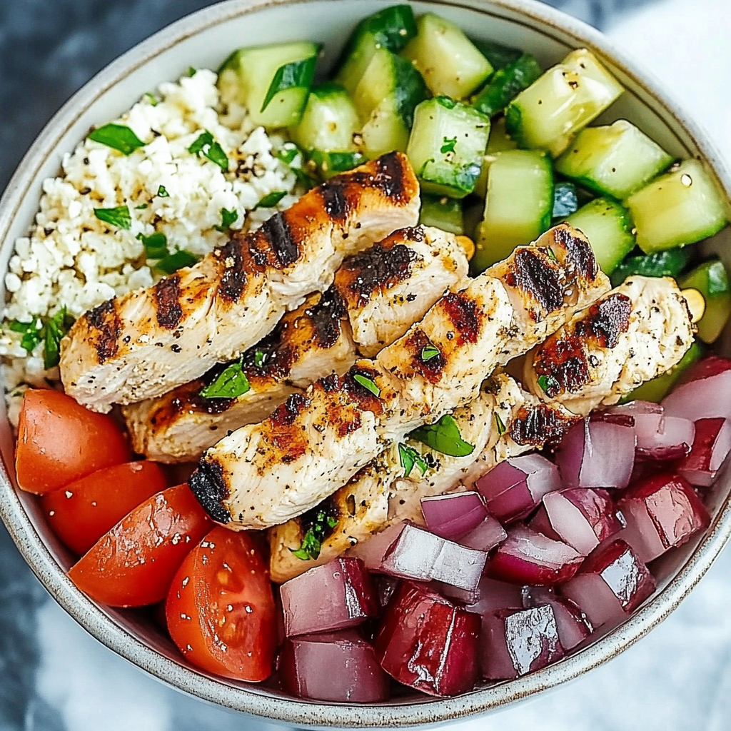 Easy Healthy Greek Chicken Bowls