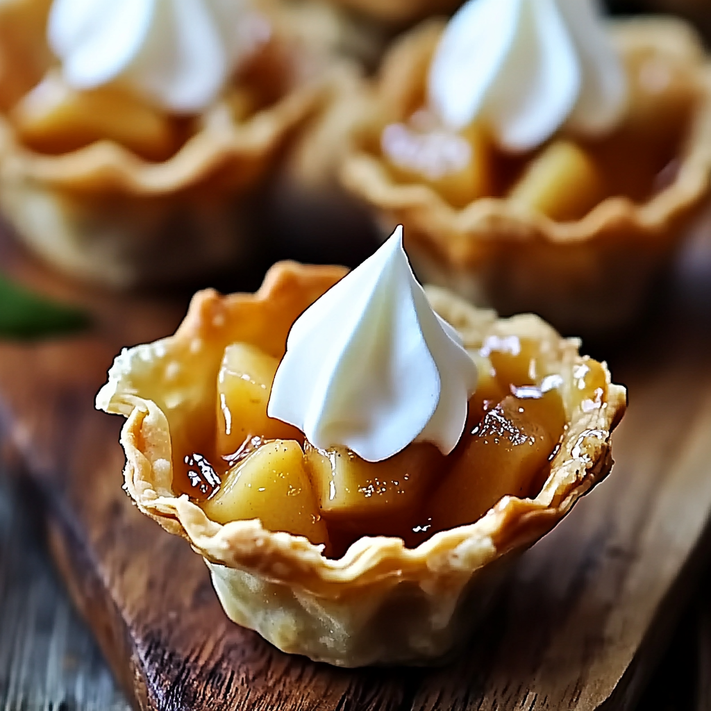 Mini Apple Pie Wonton Cups