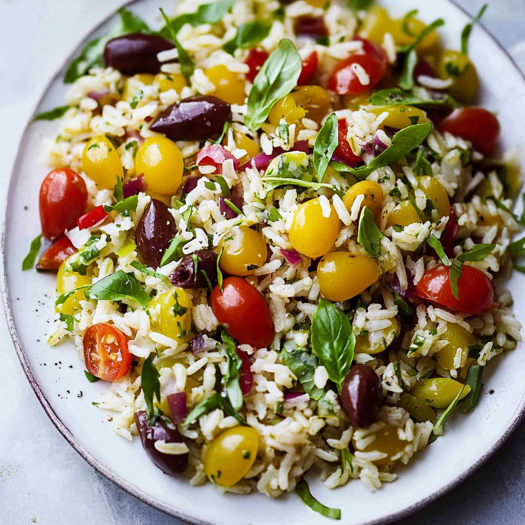 Easy Mediterranean Rice Salad