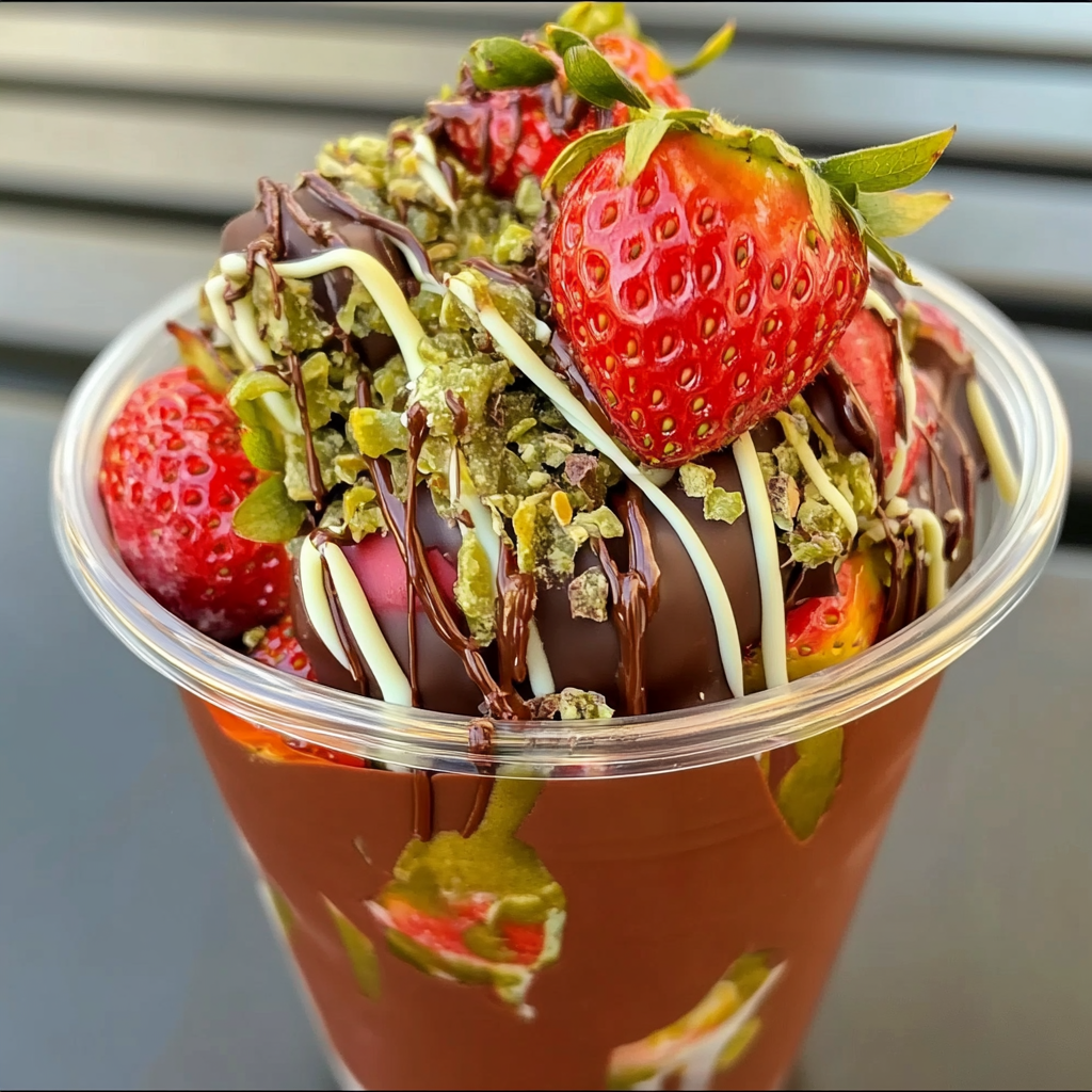 Dubai Chocolate Strawberry Cup