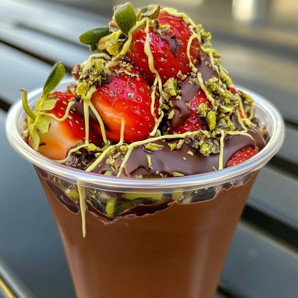 Dubai Chocolate Strawberry Cup