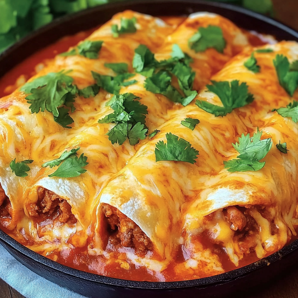 Loaded Smothered Beef Burritos