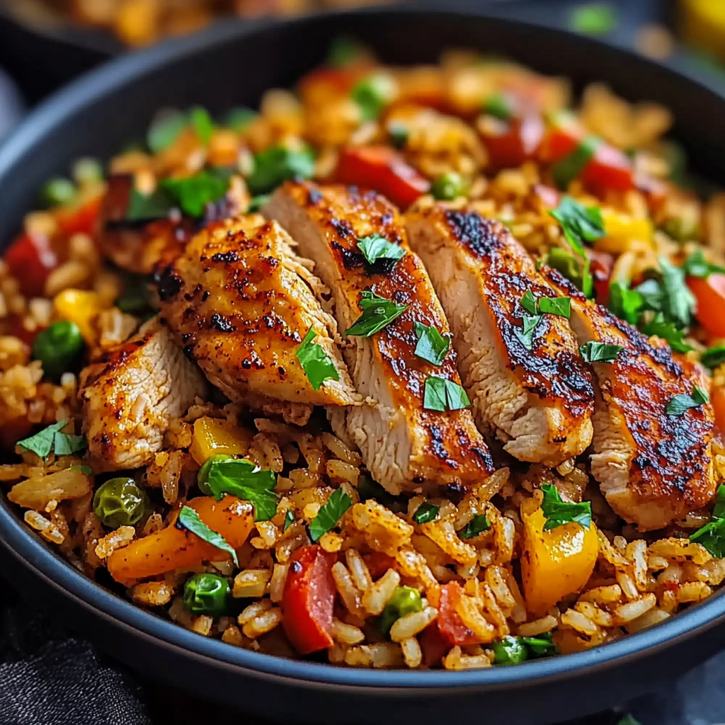 Easy Cajun Chicken and Rice Recipe (40-Minutes)
