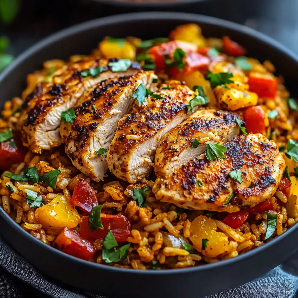 Easy Cajun Chicken and Rice Recipe (40-Minutes)