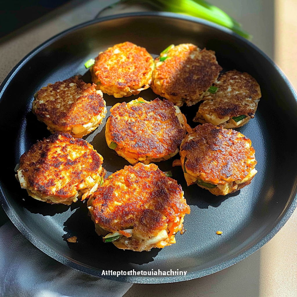 Tofu and Vegetable Patties (Vegan Recipe)