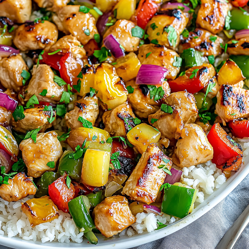 Hawaiian Chicken Sheet Pan