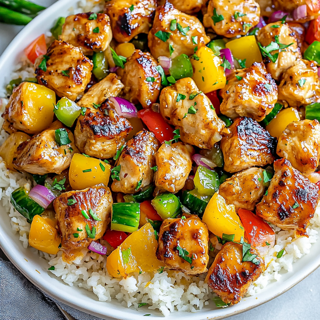 Hawaiian Chicken Sheet Pan