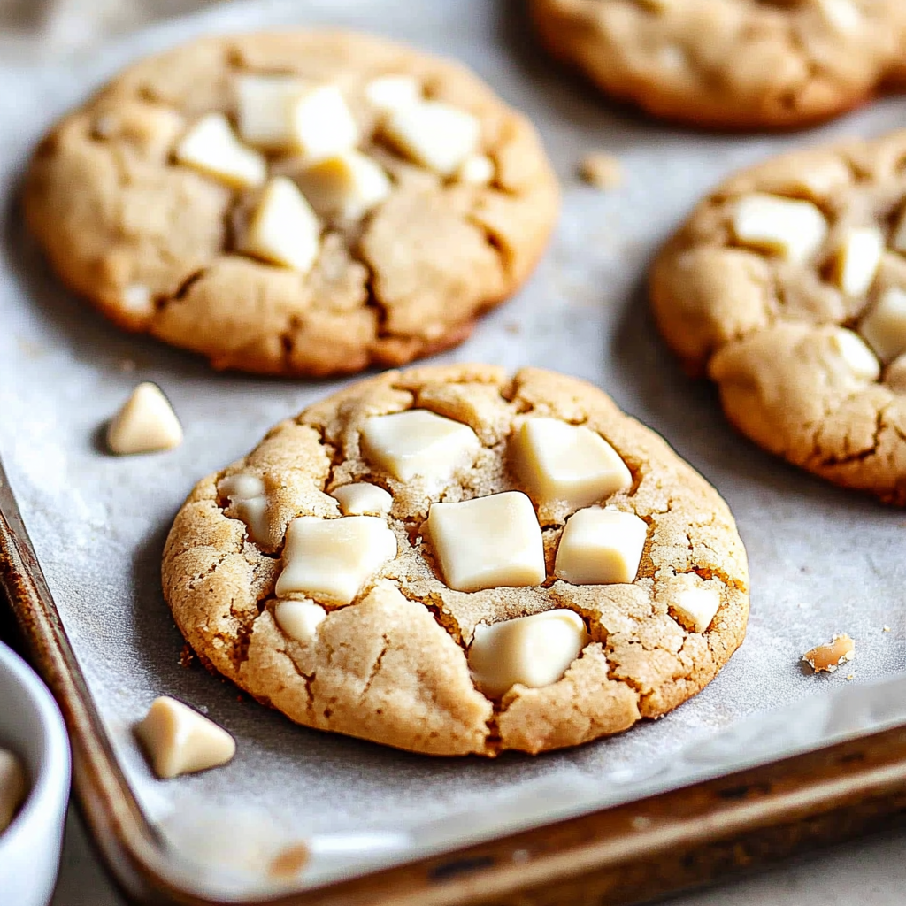 Soft and Chewy White Chocolate Chip Cookies
