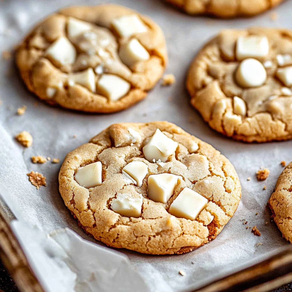 Soft and Chewy White Chocolate Chip Cookies