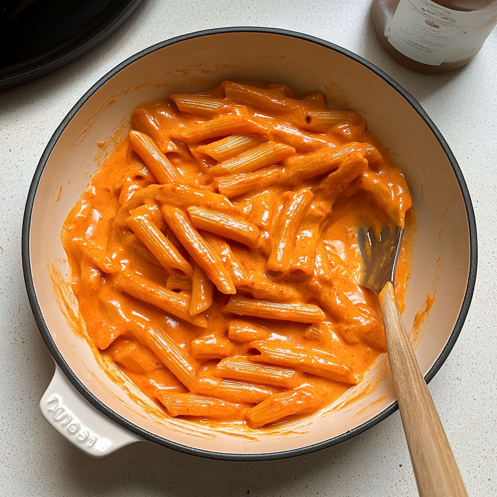 Creamy Red Pepper Pasta (Vegan)