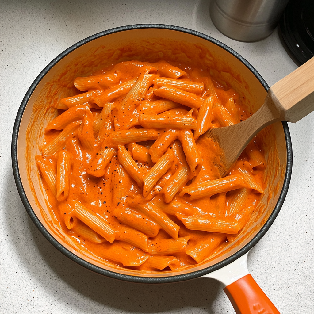 Creamy Red Pepper Pasta (Vegan)