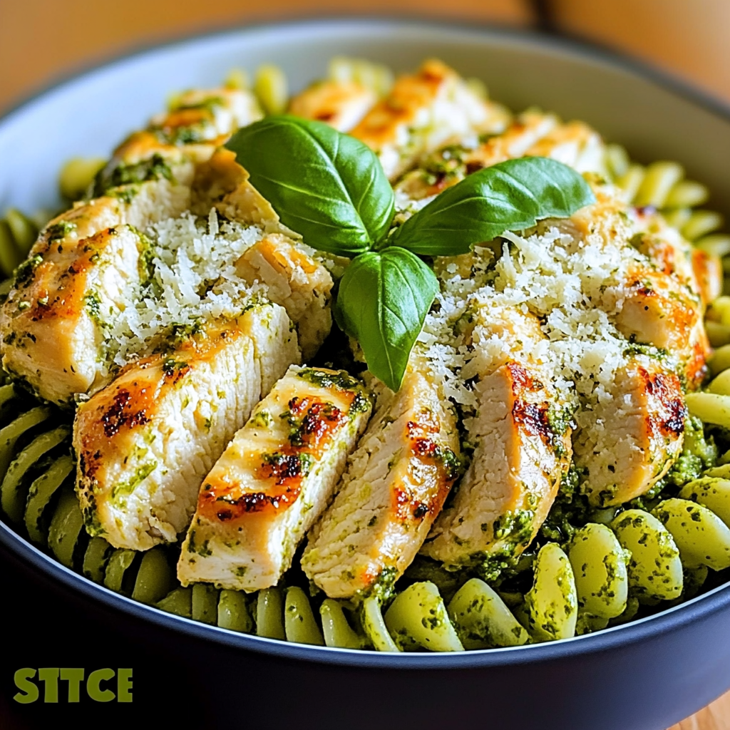 Pesto Pasta with Parmesan Chicken Perfection