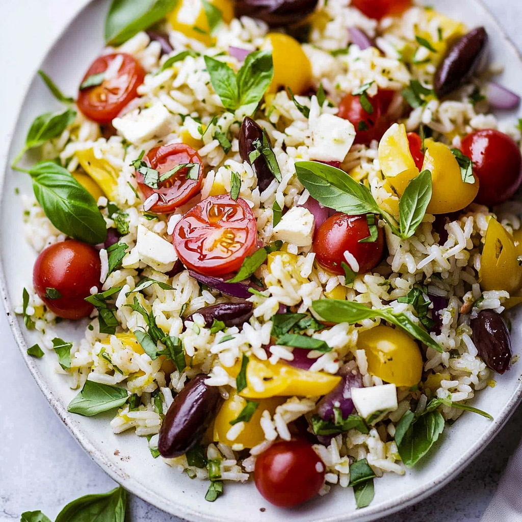 Easy Mediterranean Rice Salad