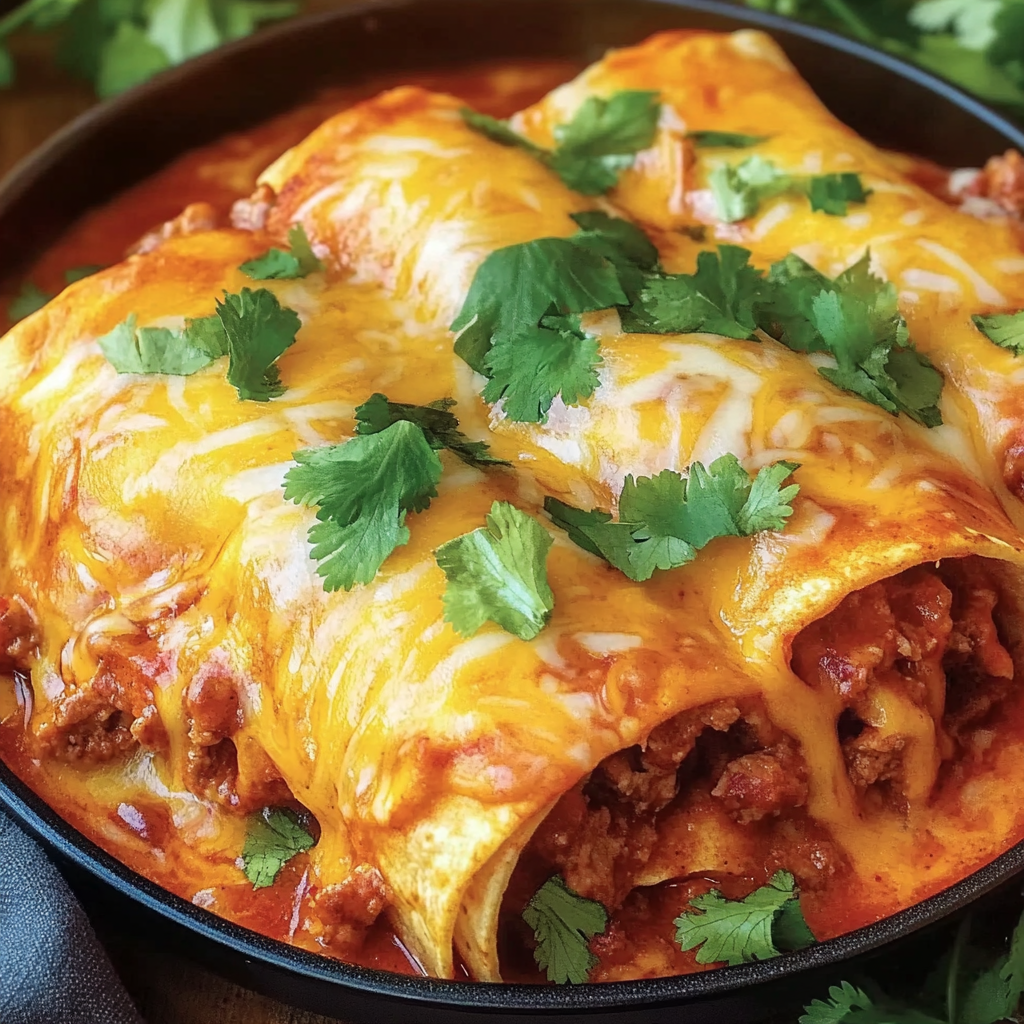 Loaded Smothered Beef Burritos