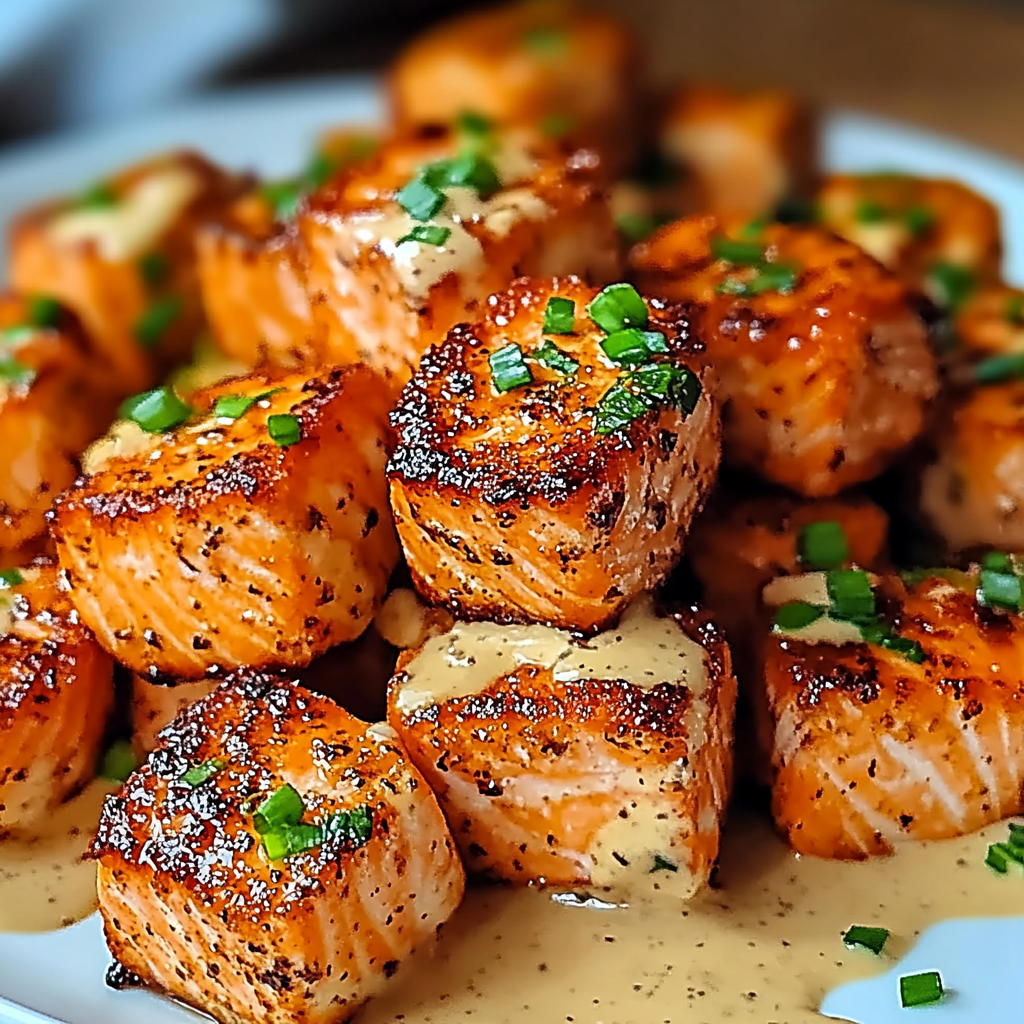 Crispy Spicy Salmon Bites