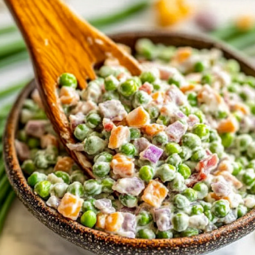 Classic Pea Salad With Bacon Recipe