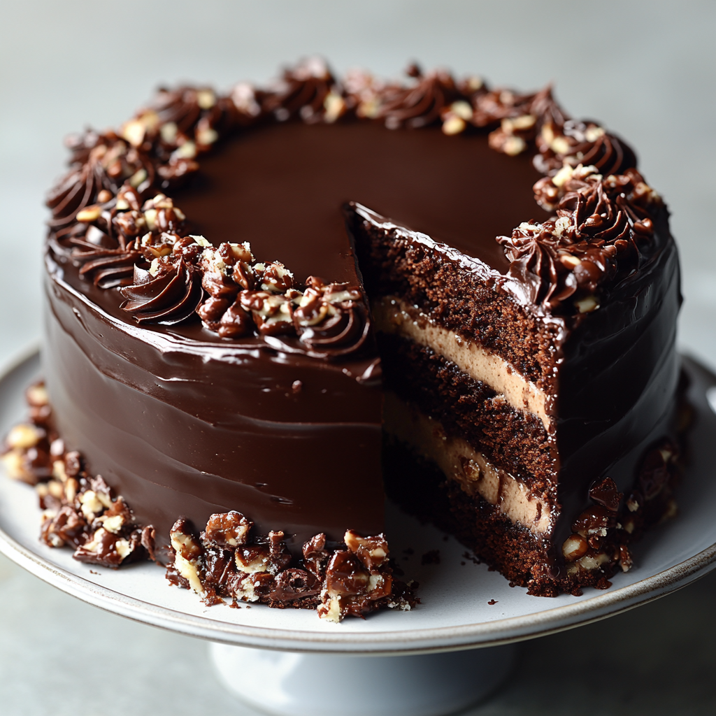 Chocolate Turtle Cake