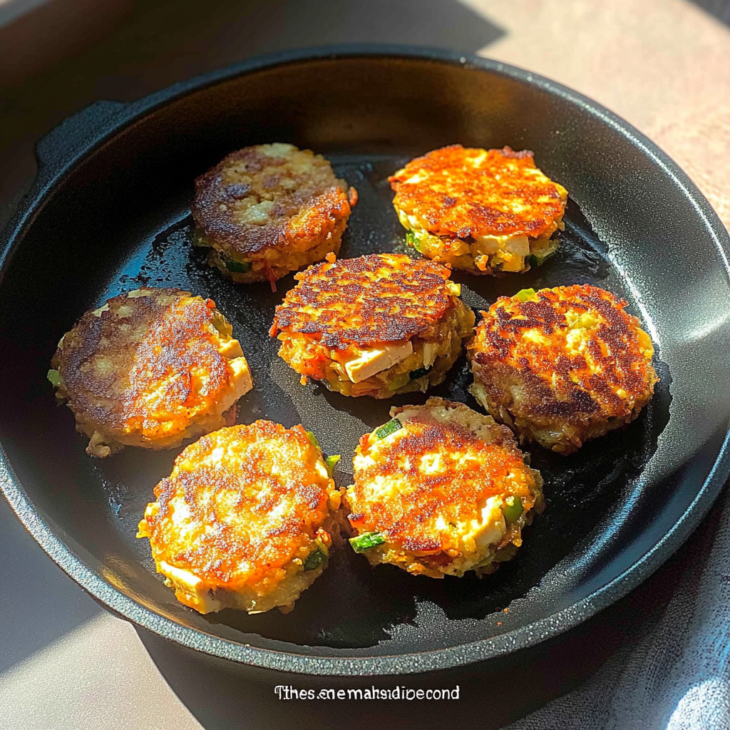 Tofu and Vegetable Patties (Vegan Recipe)