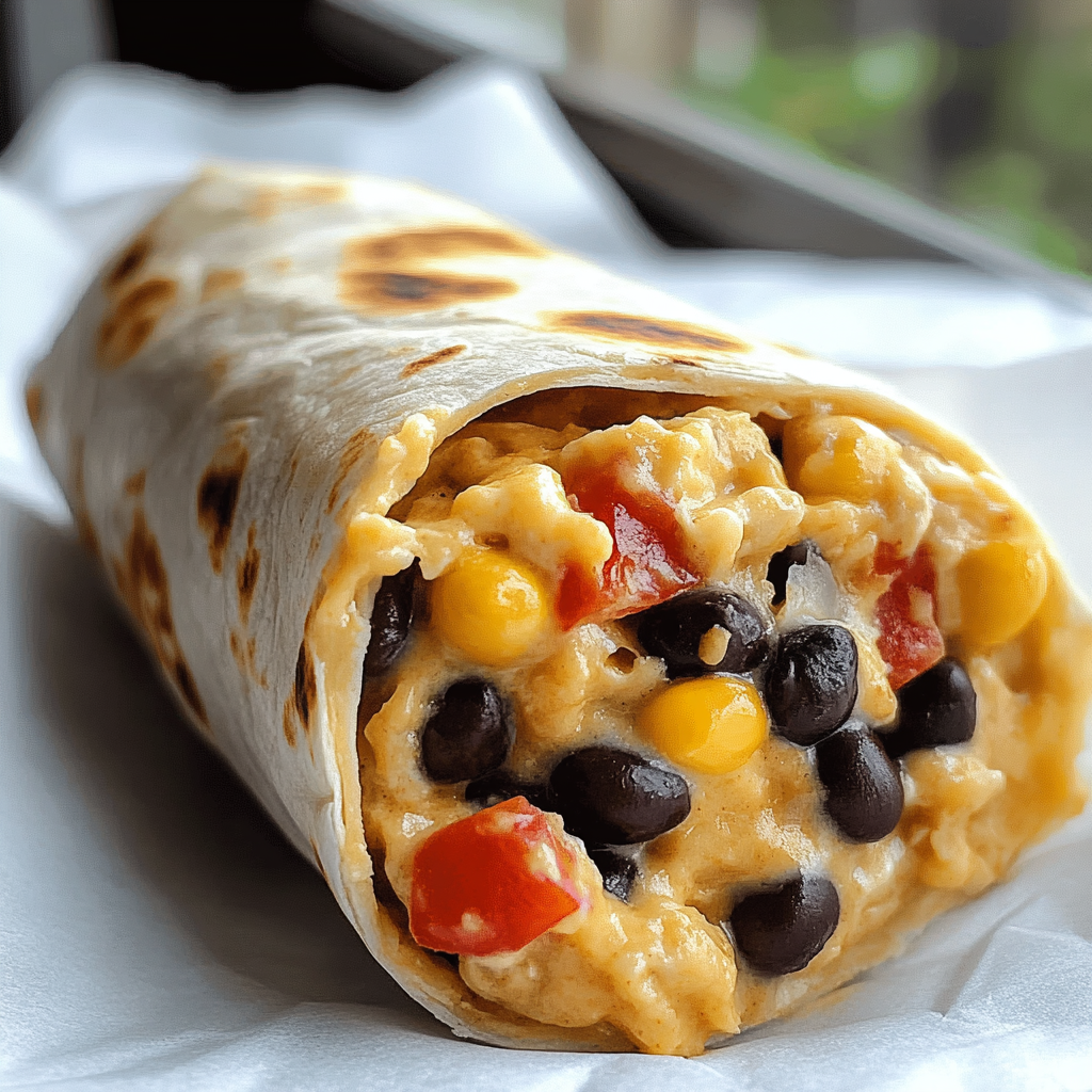 Black Bean Breakfast Burritos