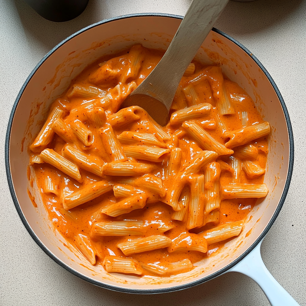 Creamy Red Pepper Pasta (Vegan)