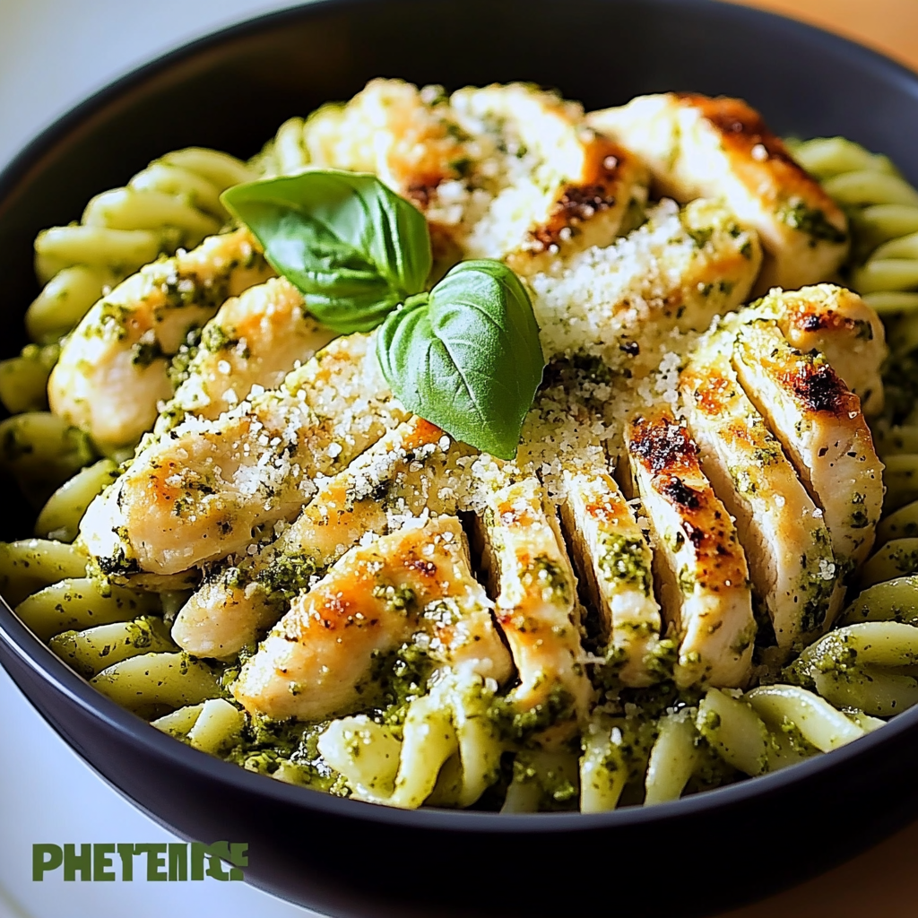 Pesto Pasta with Parmesan Chicken Perfection