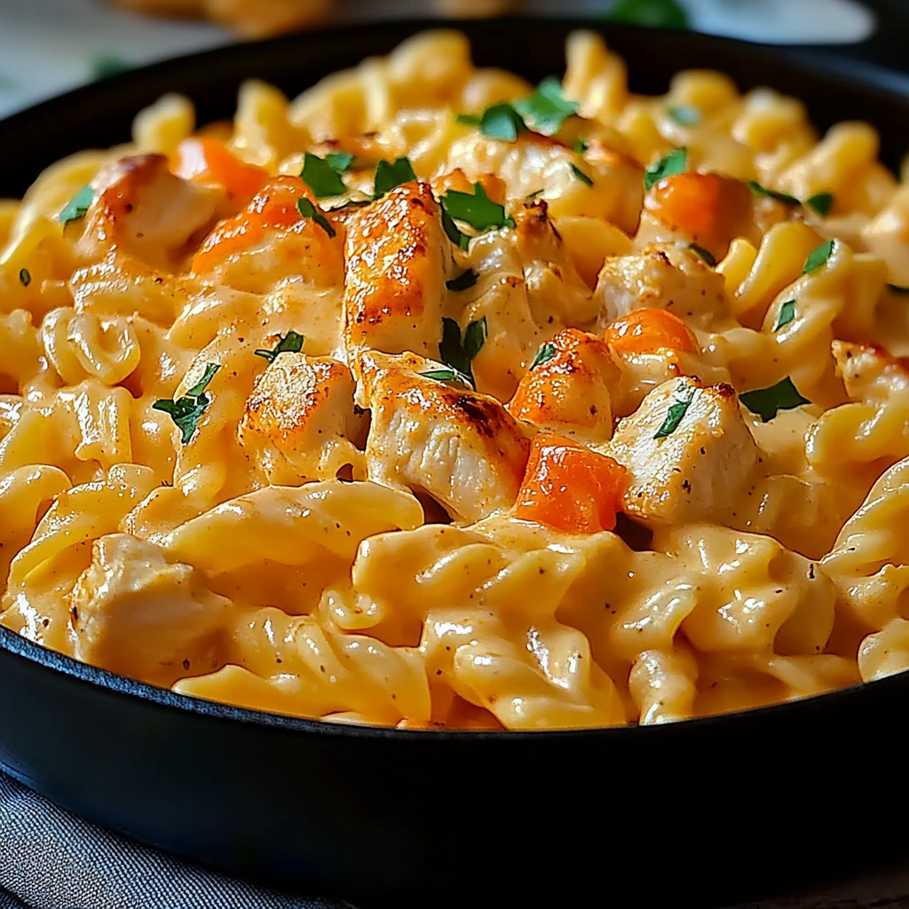 Creamy Buffalo Ranch Chicken Pasta Fiesta