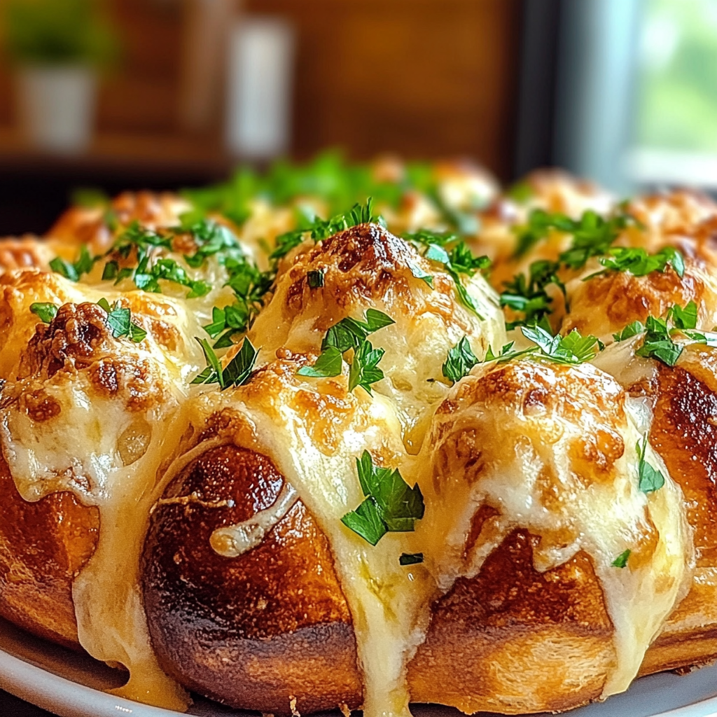 Cheesy Garlic Pull-Apart Bubble Bread is a must-try!