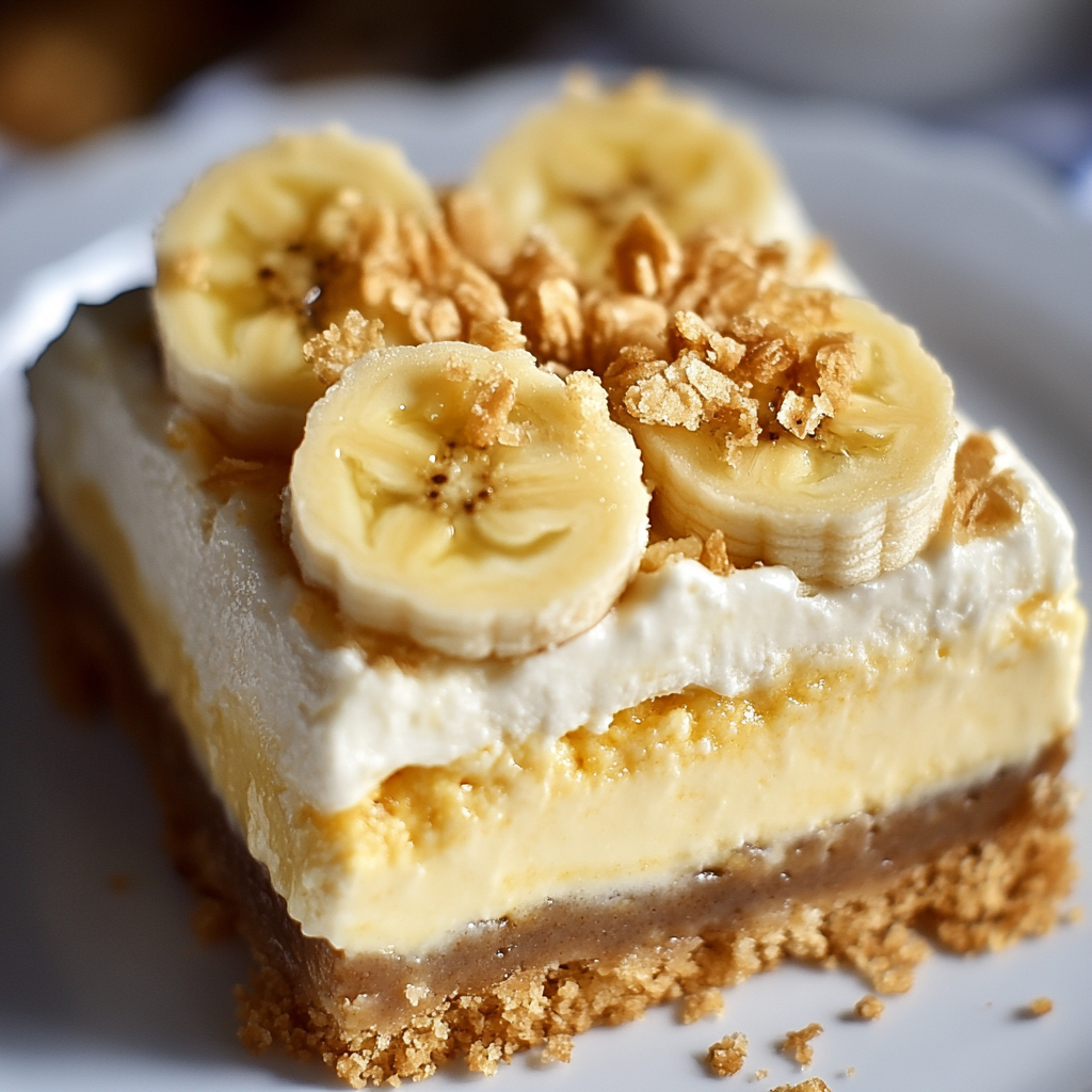 Banana Pudding Cheesecake Bars Recipe