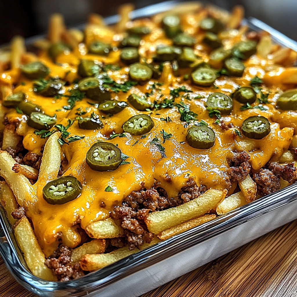 Cheeseburger French Fry Casserole