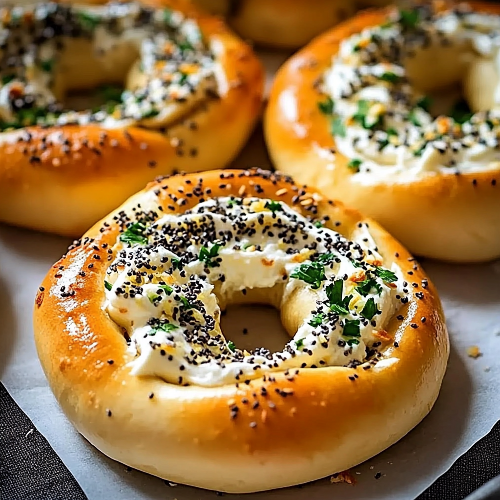 Cream Cheese Stuffed Garlic Bagels: An Incredible 7-Step Recipe