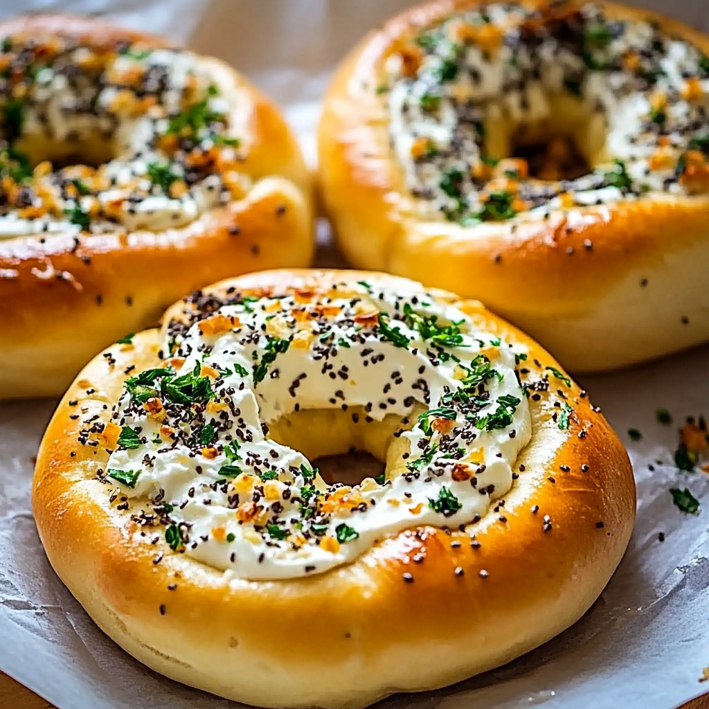 Cream Cheese Stuffed Garlic Bagels: An Incredible 7-Step Recipe