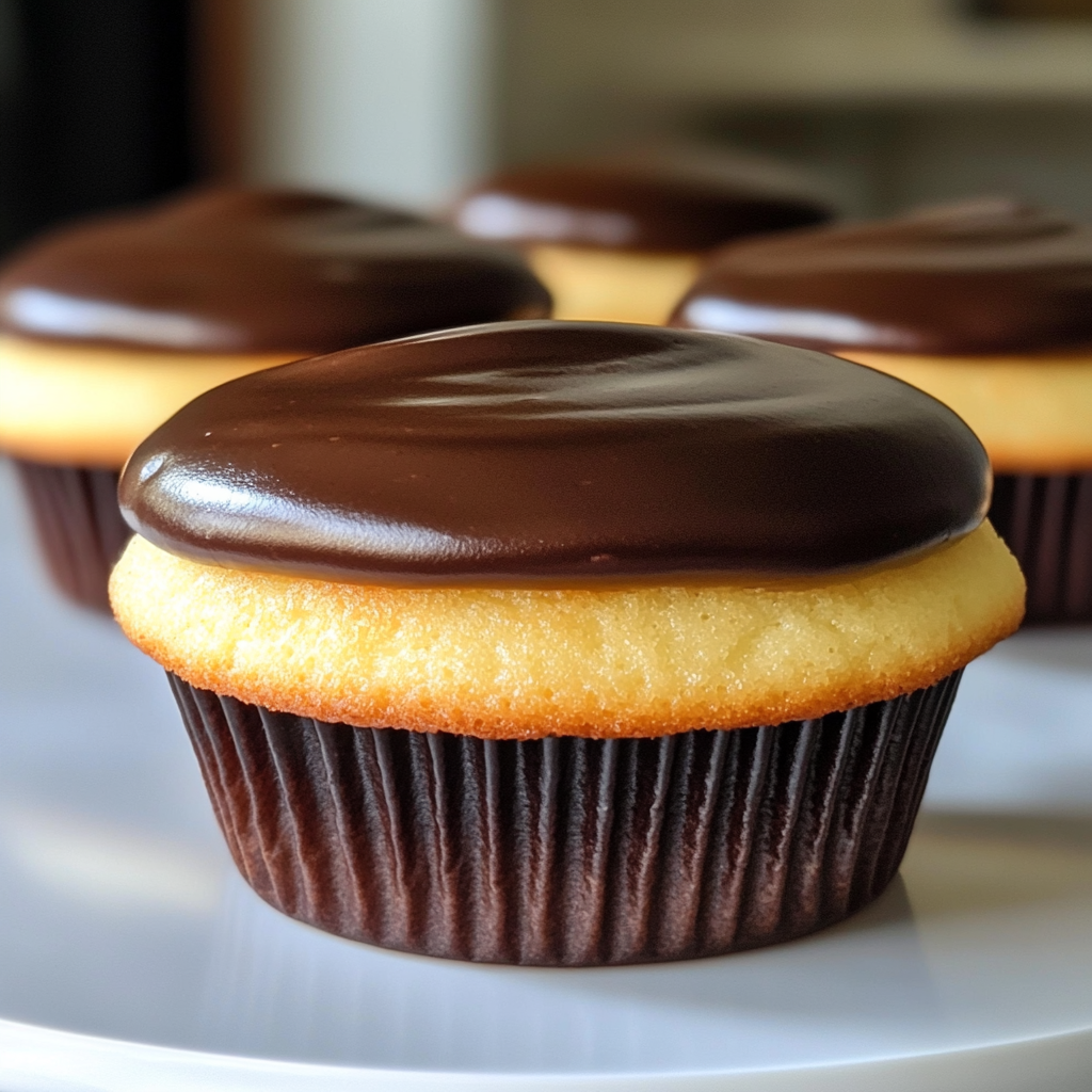 Boston Cream Cupcakes