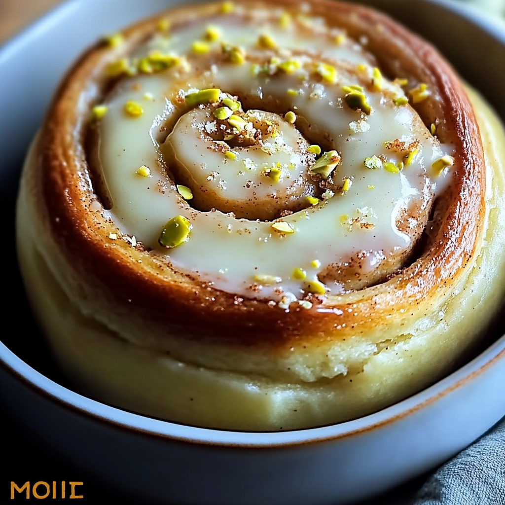 Small Batch Pistachio Cream Cinnamon Rolls