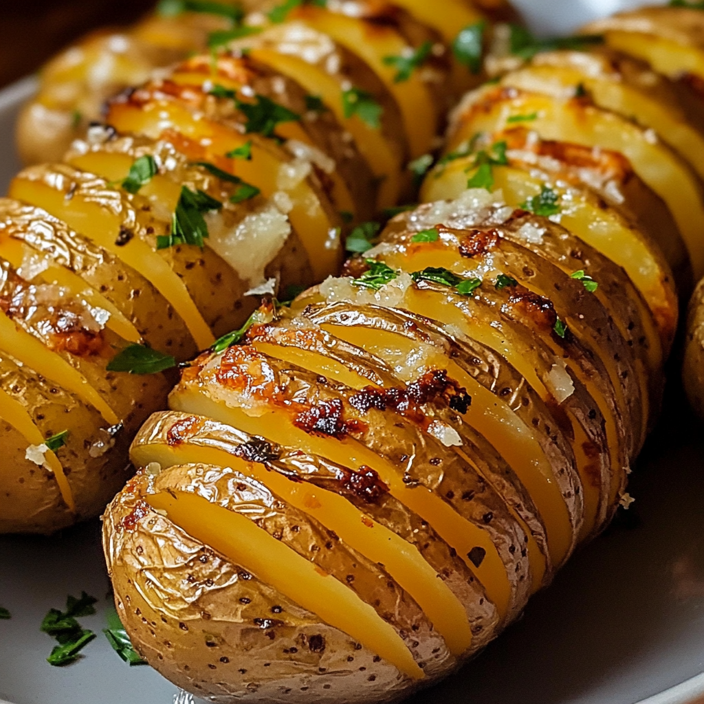 Crispy Roasted Hasselback Potatoes Made Easy